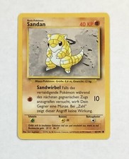Pok�mon SANDSHREW SANDAN Card 62/102 German Base Set LP Common Unlimited Regular