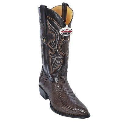 Bottes Western Los Altos Homme – Pointure 10.5 EE Large, Marron, Bout En Bleu Lézard (occasion)