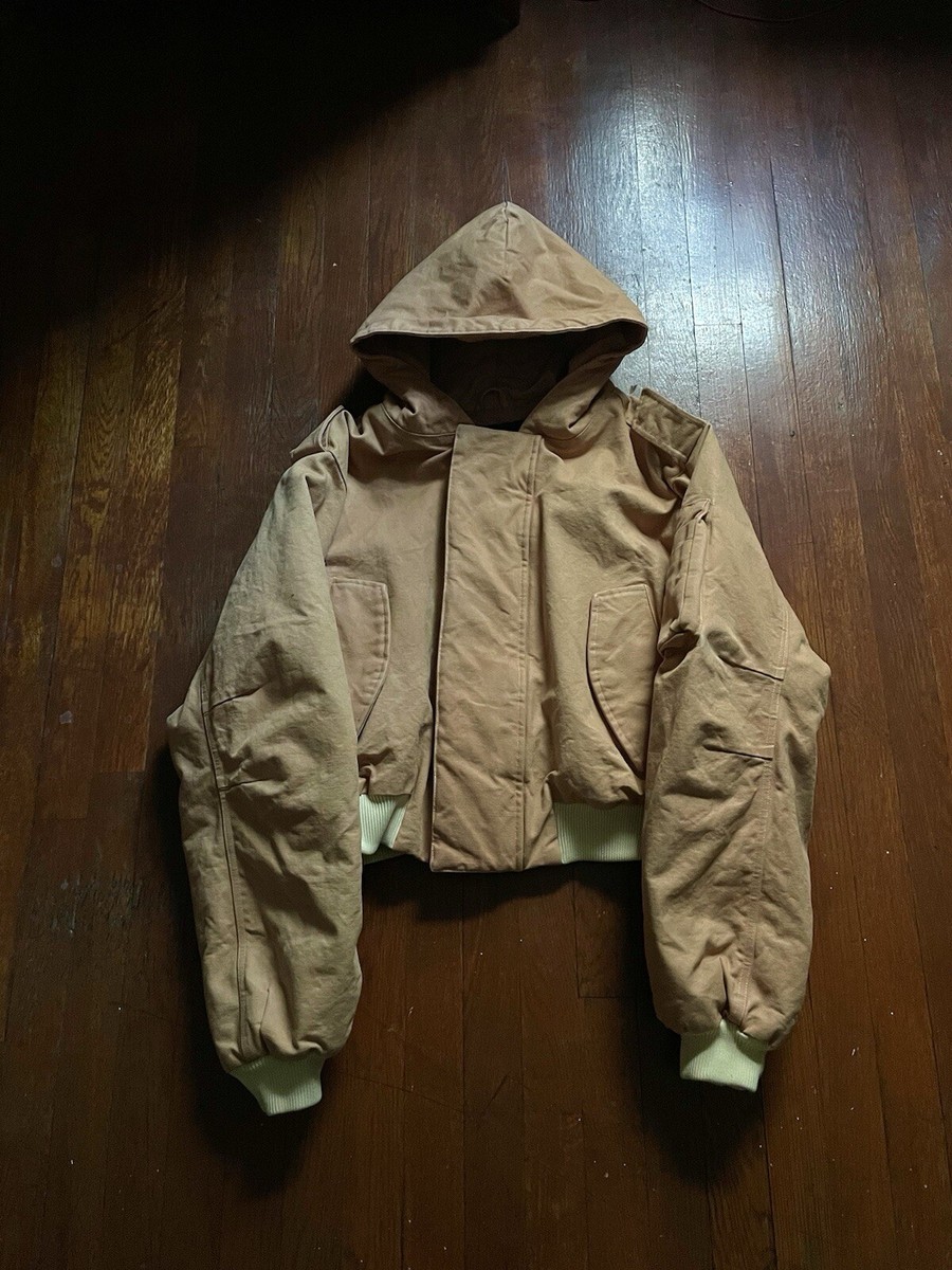 ジャケット・アウター Entire Studios W2 BOMBER PADDED JACKET Entire Studios W2 Padded Washed Cotton-Canvas Hooded Bomber Jacket