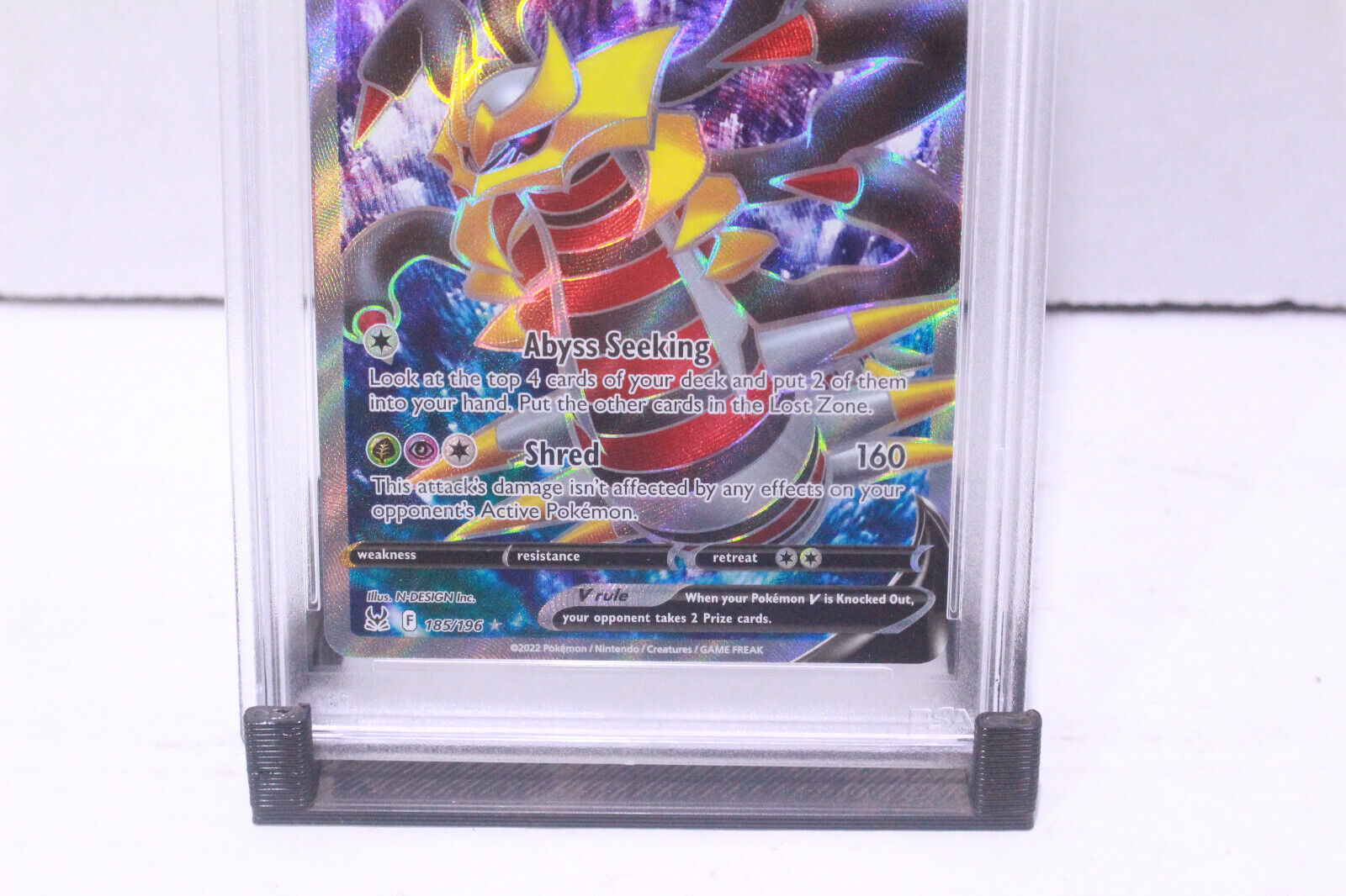 SGC 9.5 Pokemon Lost Origin GIRATINA V Full Art Ultra Rare 185/196