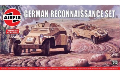 Airfix A02312V German Reconnaissance Set, Vintage Classics in 1:76 Bausatz Neu
