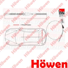 Fits Vauxhall Corsa 1993-2000 Hand Brake Cable Rear Right Howen 522642