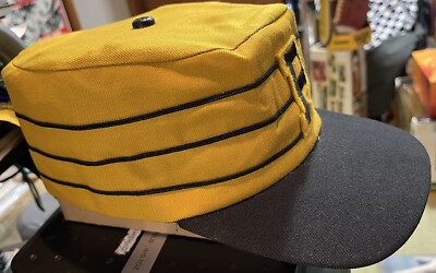 Vintage 1960's NOS Pittsburgh Pirates Hat Cap Pinstripes Black