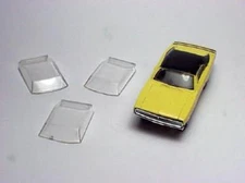  T JET DODGE CHARGER WINDSHIELD. PLASTIC INJECTION MOLDED.  FROM MODEL MOTORING