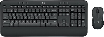 Logitech MK545 Advanced Wireless Keyboard & Mouse Combo QWERTZ DE Layout Schwarz