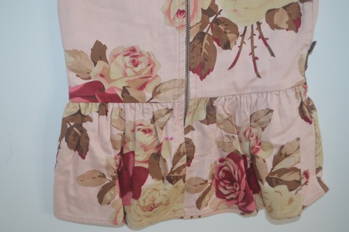 Persnickety Girls Sz 6 Pretty in Pink Tunic Floral Zipper Fall 2014 Made In USA - Picture 6 of 6