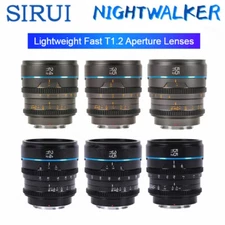 Sirui 24mm 35mm 55mm T1.2 S35 Manual Cinema Lens for Sony E,Canon RF,Fuji X,M4/3