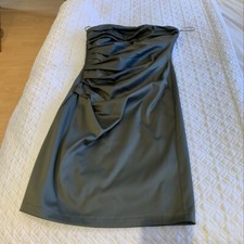 Stunning Corseted Fully Lined Dress In Taupe. Charas Design Made In Cardiff. 