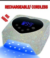 Faux Diamond Embellished 72watt CORDLESS Nail Lamp -NEW IN BOX-l 85- 95 MSRP