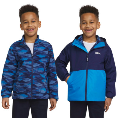 Eddie Bauer Boys Medium 10/12 Lone Peak 3 in 1 Jacket - Blue