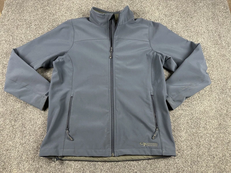 outdoor-research transfer full zip hiking walking logo jacket