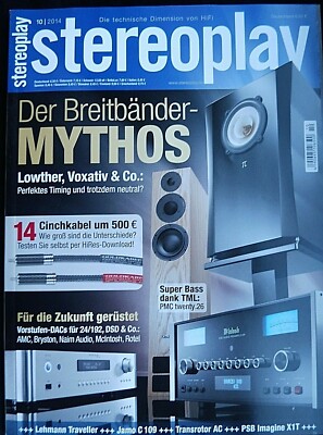 STEREOPLAY 10/14, AMC US24192i, NAIM NAC N 172 XS, ROTEL RC 1570, BRYSTON BP 17,