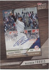 GLEYBER TORRES 2019 Topps Series 1 - 2018 TOPPS NOW REVIEW - NY YANKEES - TN-4