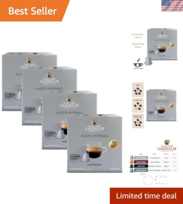 200 Count Gusto Intenso Espresso Pods - Dark Roast for Nespresso Original Line