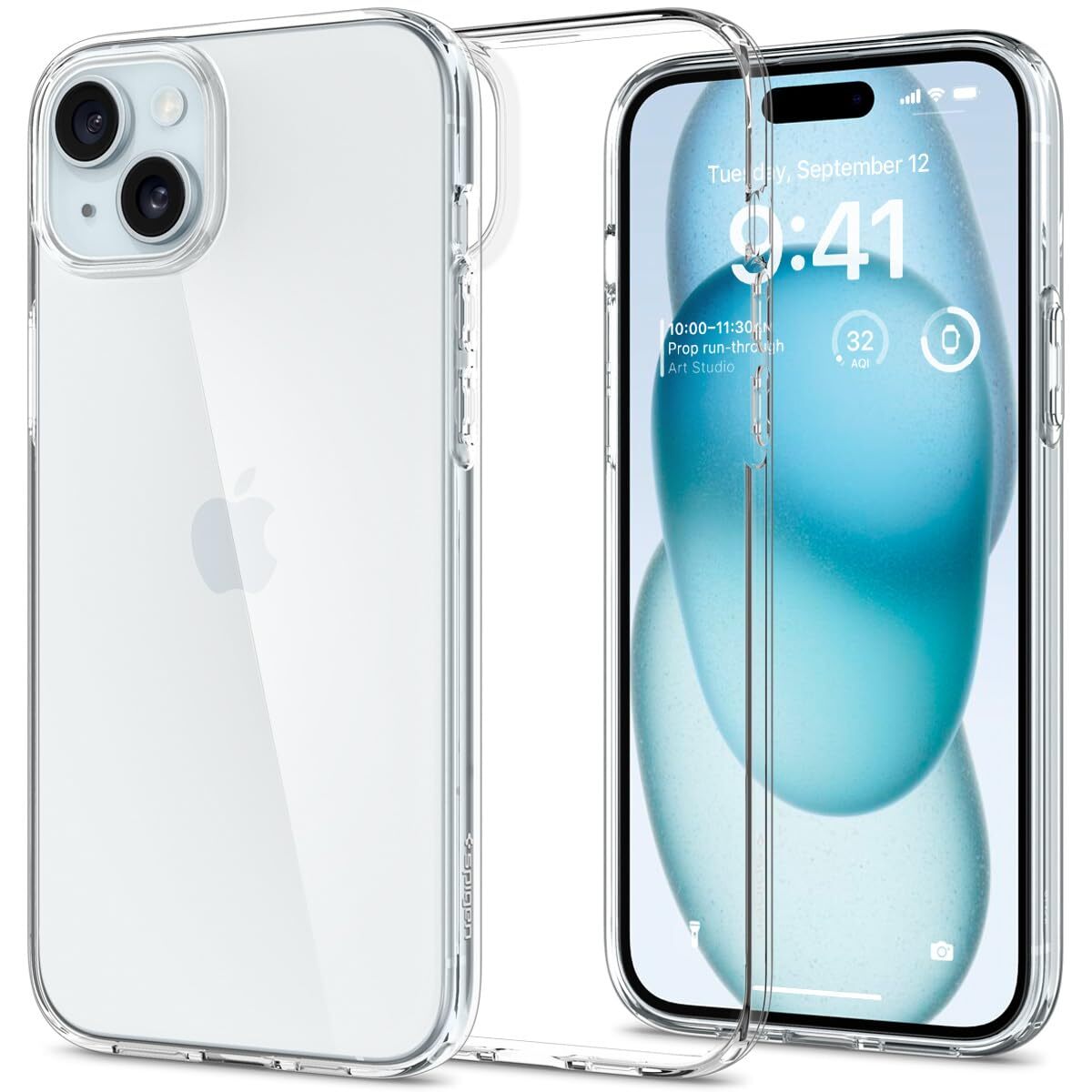 Spigen Cover Liquid Crystal Compatibile con iPhone 15 Plus - Trasparente