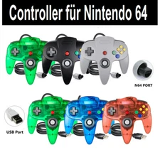 For Nintendo 64 N64 Game System Wired N64 Controller USB Remote Gamepad Joystick