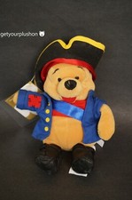 DISNEY STORE WINNIE THE POOH PIRATE POOH BEAN BAG PLUSH