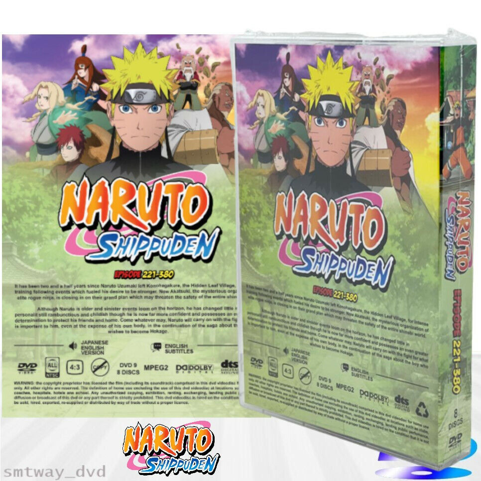 Naruto Shippuden TV Series DVDs Box Set (Episodes 221-380) with English  Dubbed