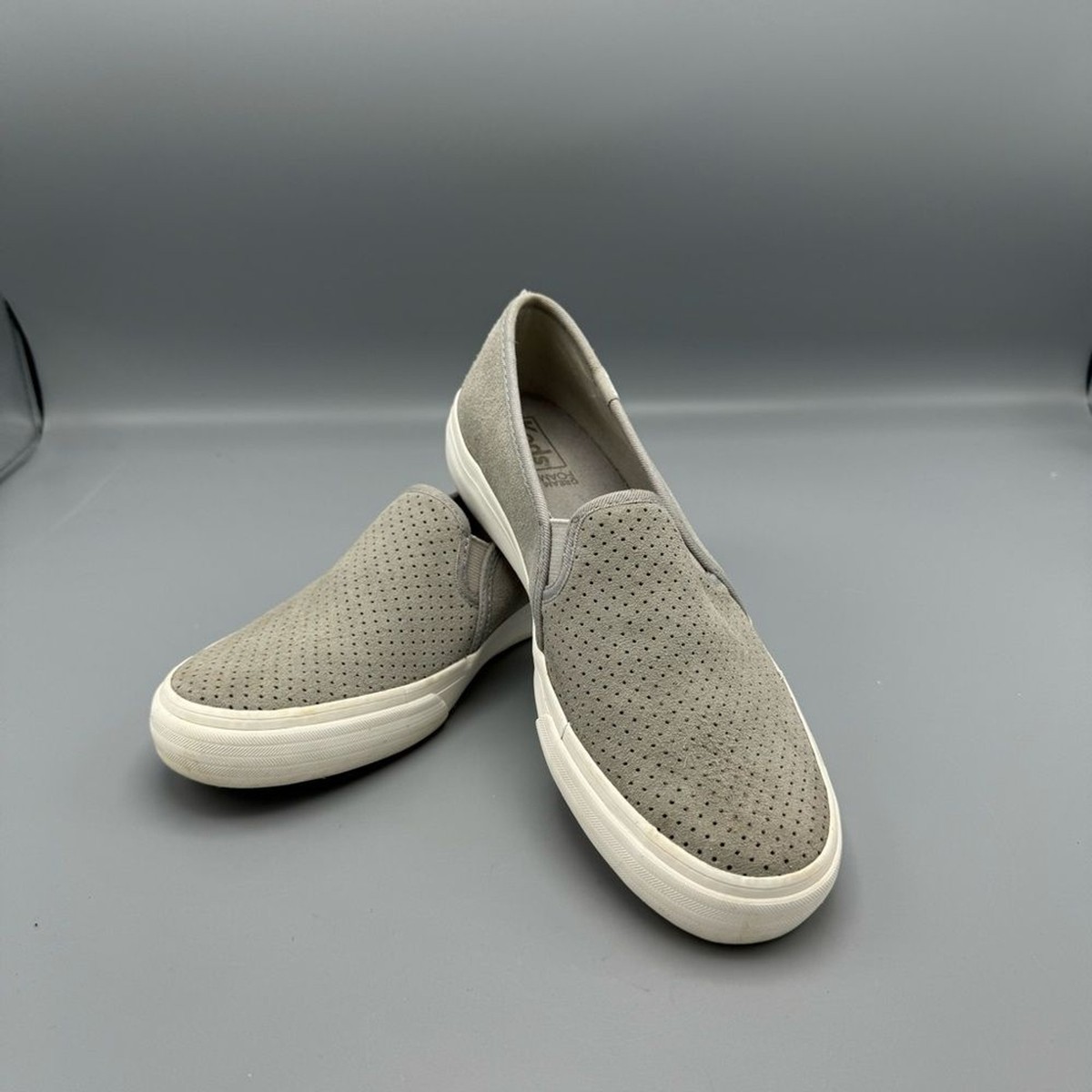 Keds Double Decker Gray Suede Shoes Sneakers Womens US WH60960