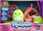 SQUISHMALLOWS SQUISHVILLE SET CAMPEGGIO MINI DANNY CON 2 ACCESSORI