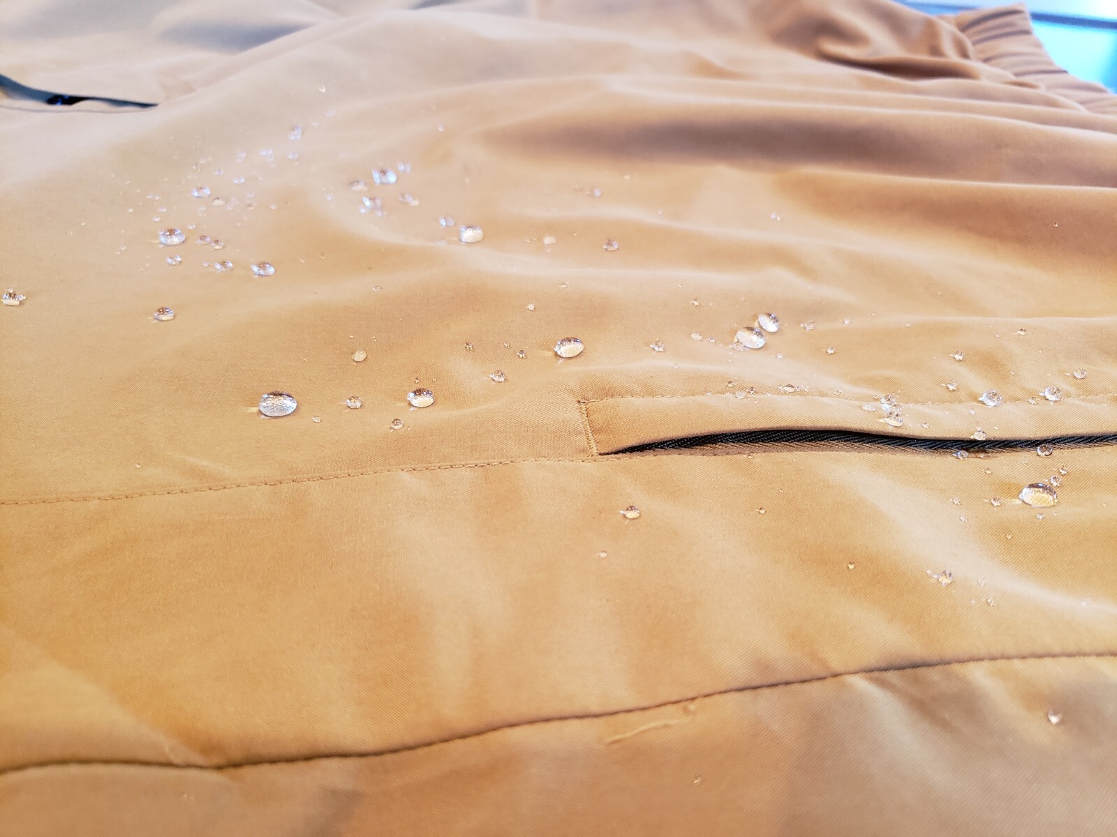 Footjoy Golf Pullover Rain Jacket Quarter Zip LS Men&rsquo;s Medium Gold Packable