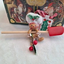 Kurt Adler 4" Gingerbread Man On Spatula Holiday Ornament Christmas Item H5024