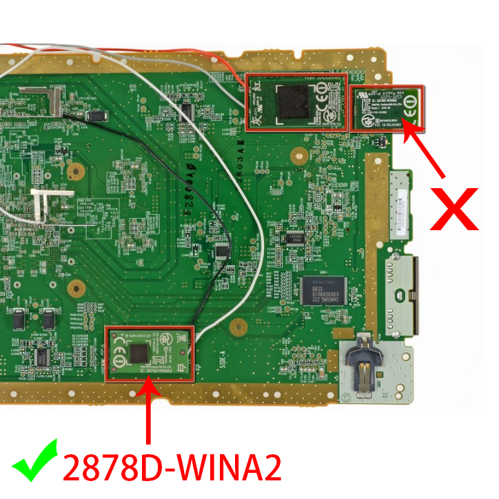 OEM WiFi Bluetooth Module Compatible With Nintendo Wii U (2878D