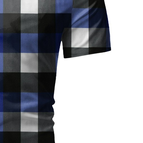 Camisa A Cuadros Roja Para Hombre Moda Corta Clásica Elegante Fiesta Con Botones - Bild 4 von 12