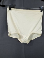 Vintage JCPenney Soft Skins Cream Brief Granny Nylon Panties Sz 2XL Style 3793