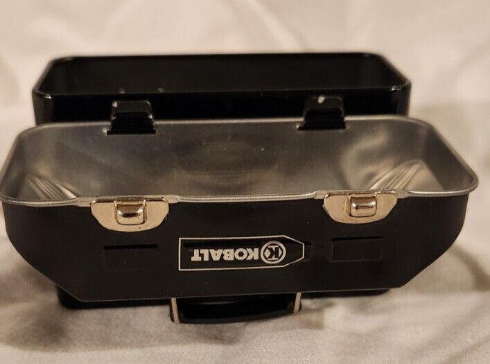 Kobalt Black & Silver Miniature Metal Tin Gift Box Tool Box 4” (TOY) eBay