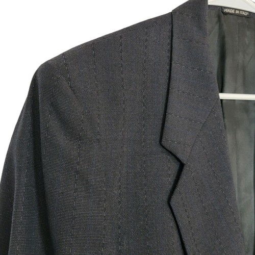 Carlo Palazzi Sakko Blazer Herren 41 L Schwarz Italienische Wolle Made in Italy 2 Knopf - Bild 3 von 11