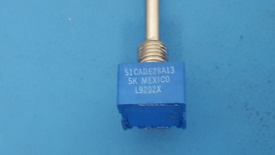 Resistor, Variable, Potentiometer, 5K Ohm, 1 W, Bourns, 51CAD-E28-A13