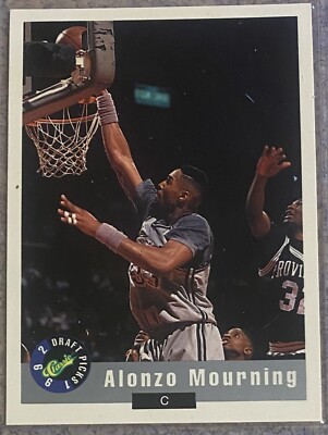 1992 Classic Draft Picks  Promo Card  Alonzo Mourning #2 of 5 (1 of 10,000)