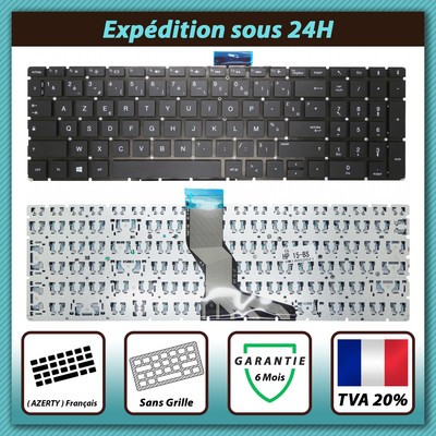 Clavier AZERTY Français Pour HP 15-bs08x - Noir - Neuf Sous Blister - Compatible Compaq/HP