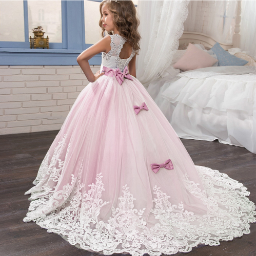 Girls fashion Princess Party Gown Girls Wedding Prom Kids Bridesmaid Dress** - Picture 11 of 16