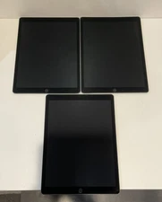 AS IS Lot of 3x Apple iPad Pro 1st Gen. 128GB, Wi-Fi, 12.9 in. Space Gray #99534