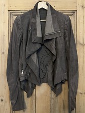 Rick Owen’s Naska Funnel-neck Leather Jacket