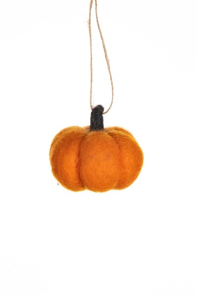 Halloween Decoration Shoeless Joe Felt Pumpkin Hanging Novelty Ornament