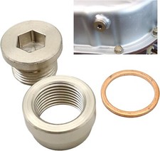 12mm Kit Steel Bung Steel Plug Washer Transmission Sump Drain Plug Weld In