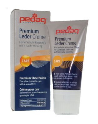 (109,80 EUR/l) Pedag Premium Leder Creme Schuh Pflege Schutz versch. Farben