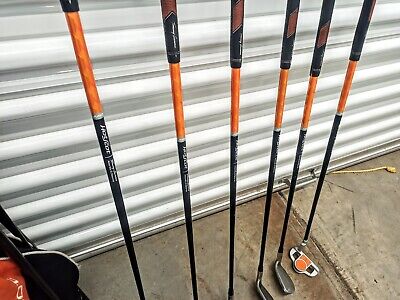 Tommy Armour Hot Scot Jr. 6-Pcs Club Set & Bag. Orange. RH Tommy Armour Hot Scot Jr. 6-Pcs Club Set & Bag. Orange. RH