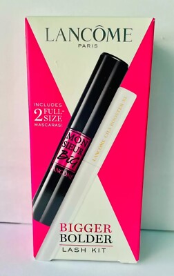 2pc Lancome Bigger Bolder Lash Kit Monsieur Big Mascara + Cils Booster GIFT Set
