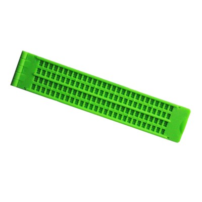 Braille-Schreibtafel mit Stift für Blinde, 4 Zeilen, 28 Zellen,