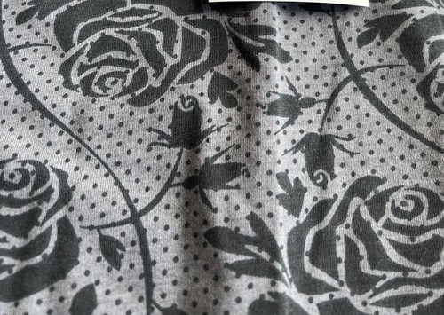 Lularoe Carly Kleid HTF Einhorn 🙂 schwarz grau Rosen Tupfen 2XL 22/24 20 XXL - Bild 10 von 12