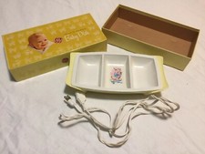 Vintage GE Heat N' Serve Baby Dish Electric Warmer Bunny Infant Feeding Works 