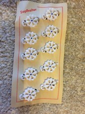 70/80'er Jahre-Haarspangen/Zopfhalter/Zopfgummi's, incl.neuen Gummi's, Nr. 29.