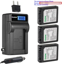 Kastar S002 Battery LCD AC Charger for Panasonic DE-994A DEA44 LEICA D-LUX DLUX