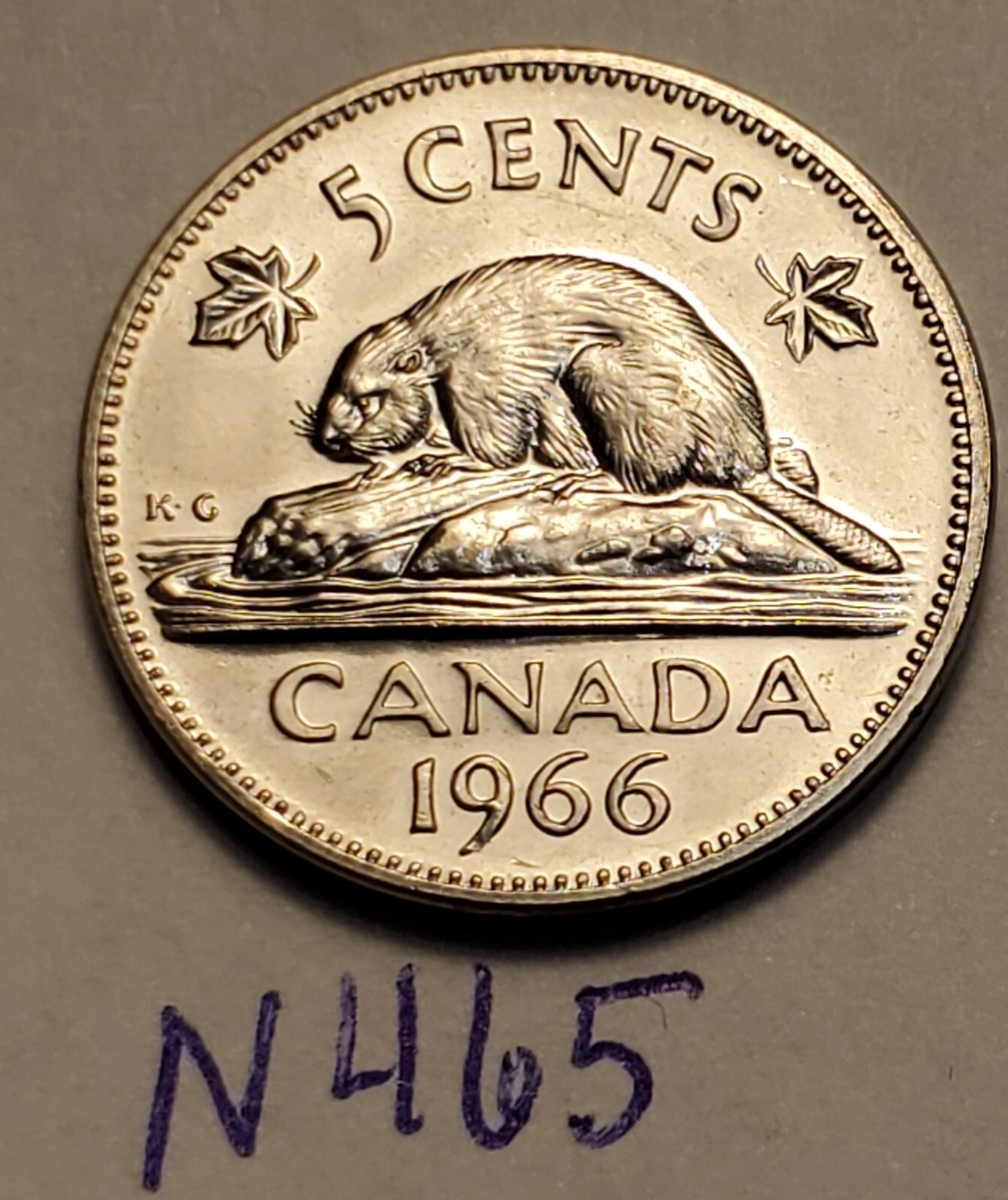 ERROR 1966 CANADA 5 Cent Rotated Die Rotation Nickel UNC N465a | eBay