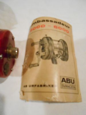 Early Abu Garcia Ambassadeur 6000 Fishing Reel w/rare case+