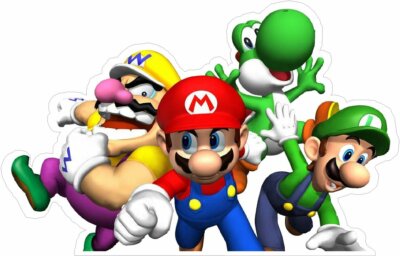 Super Mario Gang Vollfarb Vinyl Aufkleber Fensteraufkleber Autoaufkleber 